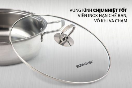 NỒI LẨU INOX 1 ĐÁY SUNHOUSE SHL24 - 9
