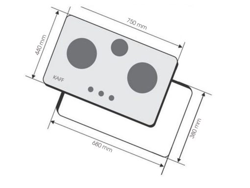 BẾP GAS ÂM KAFF KF-321