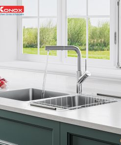 VÒI RỬA BÁT RÚT DÂY KONOX ARTAN CHROME - 28 VÒI RỬA BÁT RÚT DÂY KONOX ARTAN CHROME