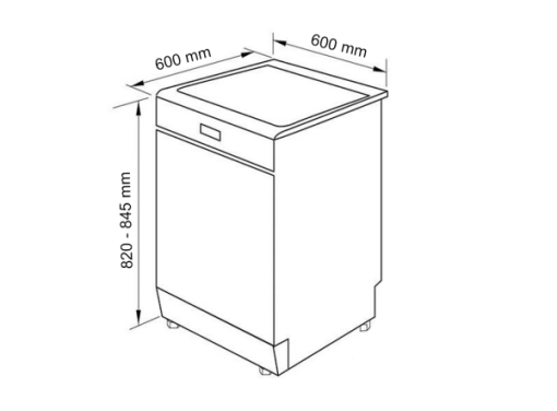 Máy rửa chén bát Dann DSI88EU - 9