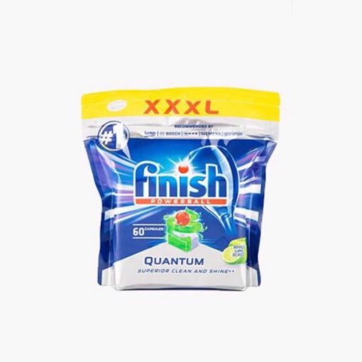 VIÊN RỬA BÁT FINISH QUANTUM 60 VIÊN HƯƠNG TÁO CHANH - 1