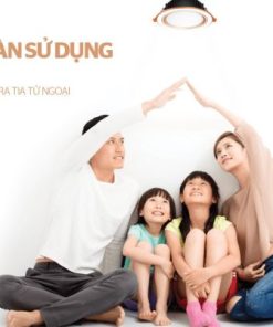 Downlight viền vàng 3 màu Sunhouse SHE-DL02-3/9w-VV - 23