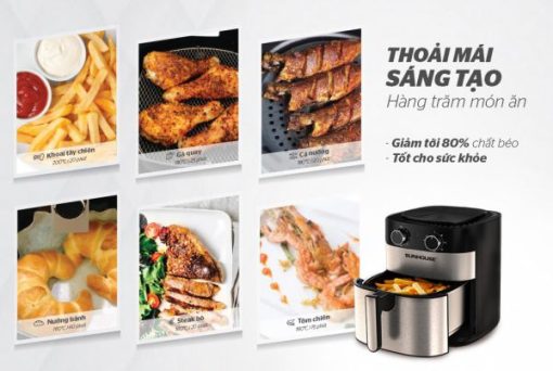 Nồi chiên không dầu 6.0L Sunhouse SHD4026 - 7