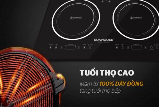BẾP ĐÔI HỒNG NGOẠI SUNHOUSE SHB9102MT - 13