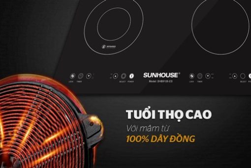 Bếp đôi điện từ hồng ngoại SHB9106-ES SUNHOUSE - 9