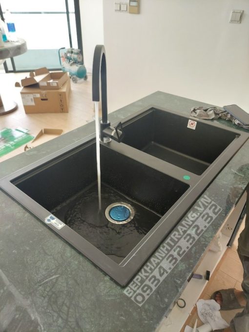 CHẬU ĐÁ MALLOCA NERO K-45040