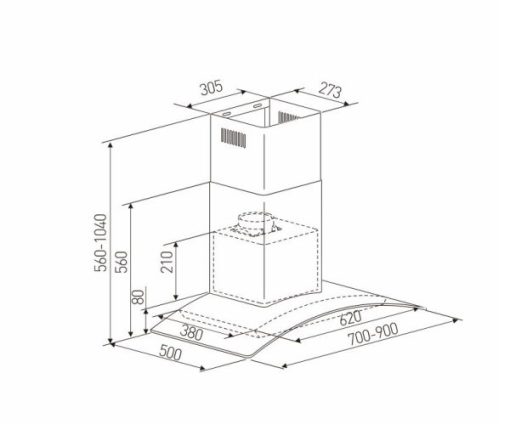 MÁY HÚT MÙI ARBER AB700L - 3