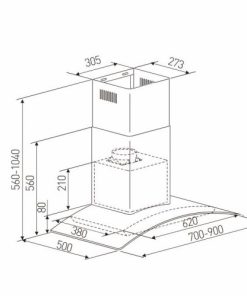MÁY HÚT MÙI ARBER AB900L - 6 MÁY HÚT MÙI ARBER AB900L - 5