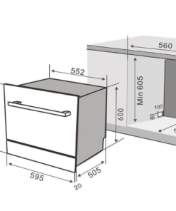 Máy rửa bát Dann SDS66PRO08B - 12 Máy rửa bát Dann SDS66PRO08B - 11