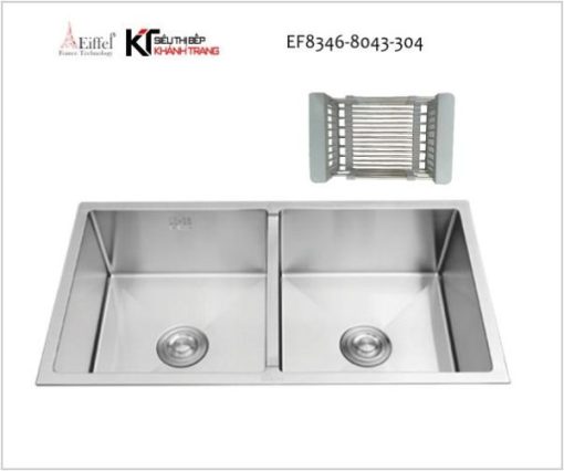 CHẬU RỬA CHÉN EIFFEL CAO CẤP INOX 304 8346 - 5