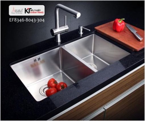 CHẬU RỬA CHÉN EIFFEL CAO CẤP INOX 304 8346 - 3