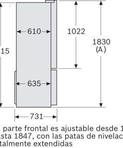 TỦ LẠNH 4 CÁNH CHÉO BOSCH HMH KFN96APEAG - 36 TỦ LẠNH 4 CÁNH CHÉO BOSCH HMH KFN96APEAG - 35