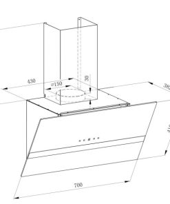 MÁY HÚT MÙI ARBER AB8803 - 6 MÁY HÚT MÙI ARBER AB8803 - 5