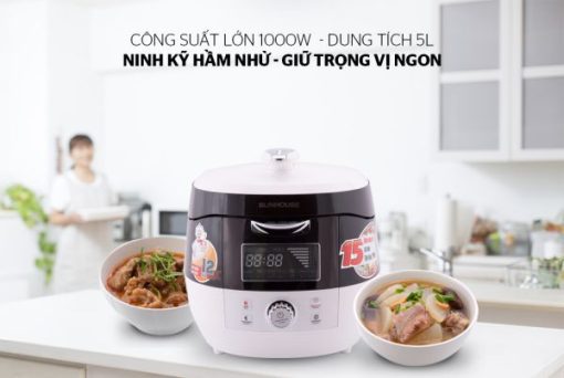 Nồi áp suất điện tử đa năng 5L SUNHOUSE SHD1858BW - 3