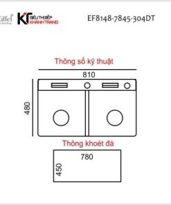 CHẬU RỬA CHÉN EIFFEL CAO CẤP INOX 304 8148 - 5