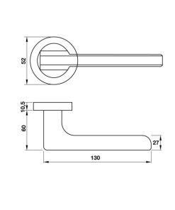 Tay Nắm Cửa Phòng Black Màu Đen Hafele 901.79.872 - 10 Tay Nắm Cửa Phòng Black Màu Đen Hafele 901.79.872 - 9