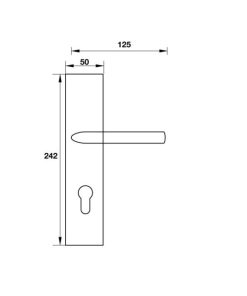 Tay Nắm Cửa Chính Đế Dài Hafele Mở Phải Hafele 903.98.465 - 6 Tay Nắm Cửa Chính Đế Dài Hafele Mở Phải Hafele 903.98.465 - 5