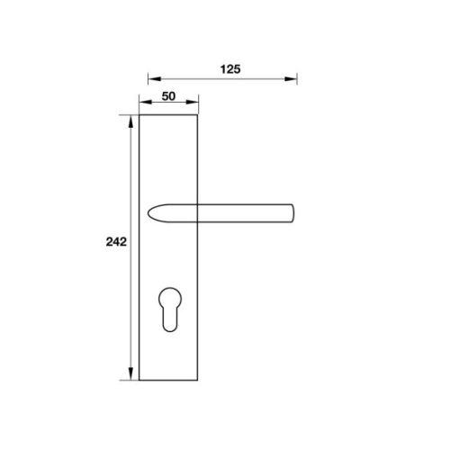 Tay Nắm Cửa Chính Đế Dài Hafele Mở Phải Hafele 903.98.465 - 3