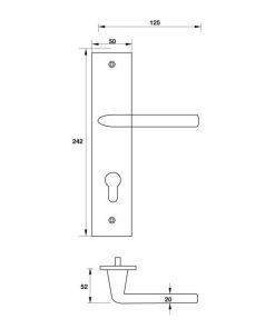 Bộ Tay Nắm Đế Dài Inox316 Hafele 903.78.589 - 10 Bộ Tay Nắm Đế Dài Inox316 Hafele 903.78.589 - 9