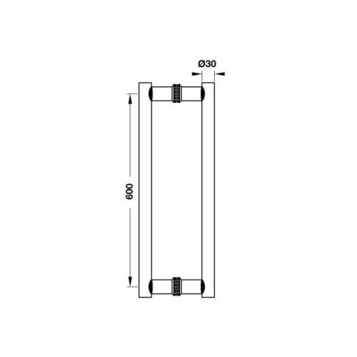 Tay Nắm Kéo Chữ H Màu Đen Hafele 903.08.502 - 5