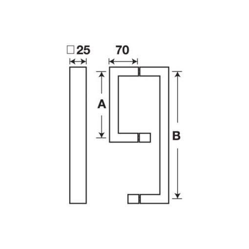 Tay Nắm Kéo Vuông Phòng Tắm Kính Hafele 903.02.250 - 5
