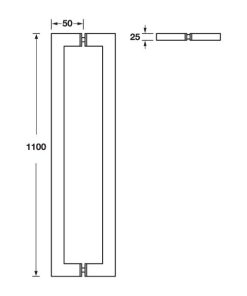 Tay Nắm Kéo Dạng Vuông 316, 1100Mm Hafele 903.02.030 - 9