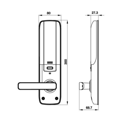 Khóa Điện Tử Hafele El7800-Tcs 912.05.763 - 9