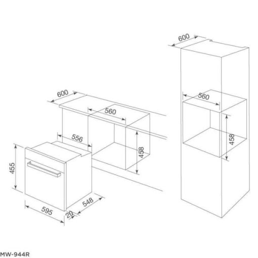 Lò Nướng Kết Hợp Lò Vi Sóng Malloca MW-944TA - 15