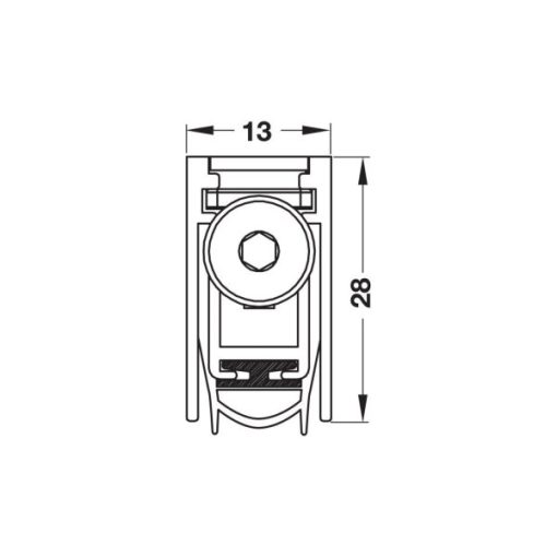 Thanh Chắn Bụi Tự Động Hafele 950.45.015 - 5