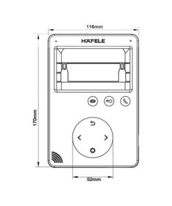 Màn Hình Cửa Hafele Sleek 4.3" - Nút Nhấn Cảm Ứng 959.23.084 - 10 Màn Hình Cửa Hafele Sleek 4.3" - Nút Nhấn Cảm Ứng 959.23.084 - 9