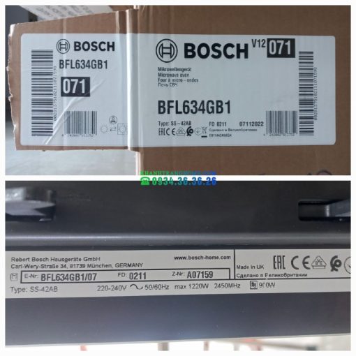 Lò vi sóng âm tủ BOSCH BFL634GB1|Serie 8 - 9