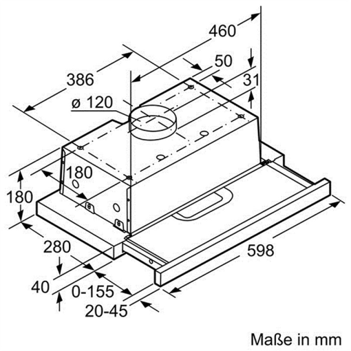 MÁY HÚT KHỬ MÙI ÂM TỦ BOSCH TGB.DFT63AC50 - SERIE 4 - 3