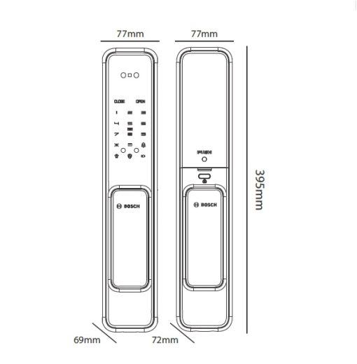 Khóa Cửa Vân Tay BOSCH EL600KB - 3