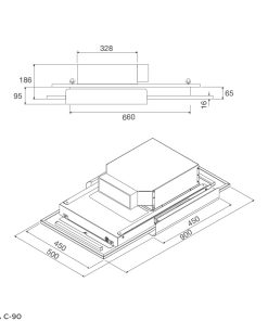 Máy hút mùi âm trần Malloca FASCIA-C-90