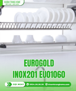 Giá chén đĩa cố định chữ V Eurogold inox201 EU01060