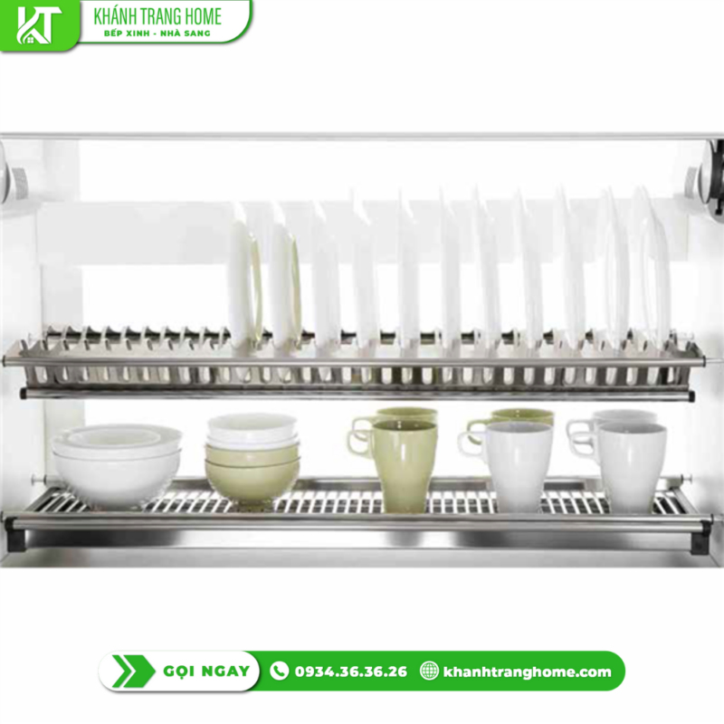 Gía chén đĩa cố định chữ V Eurogold inox201 EU01070