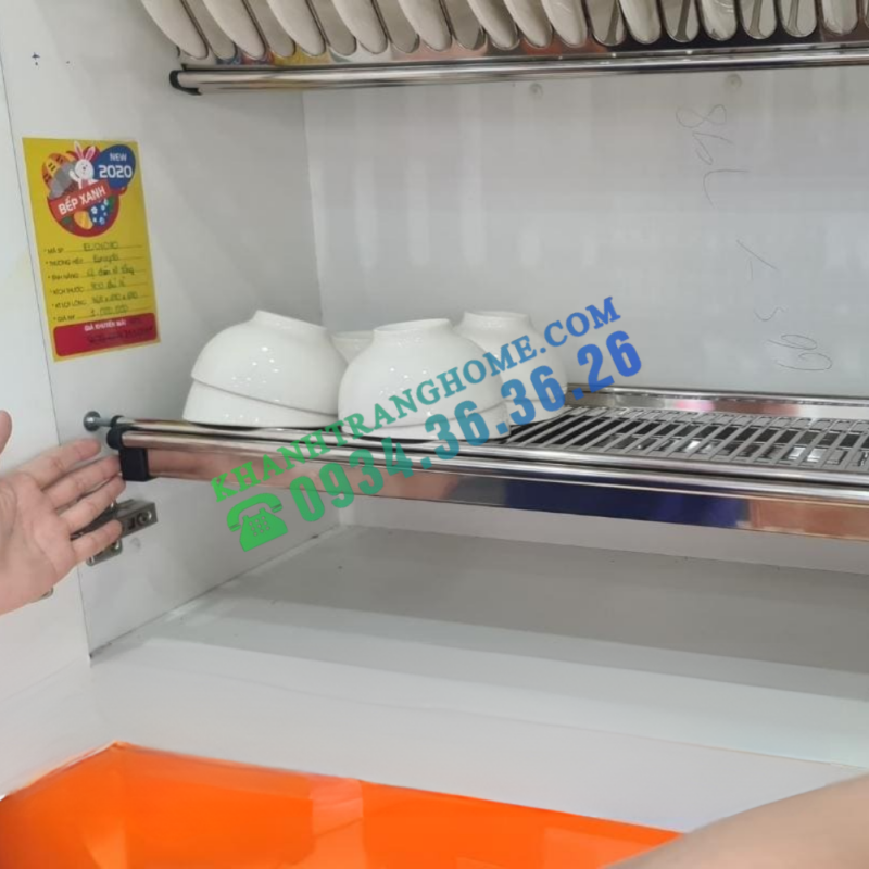 Gía chén đĩa cố định chữ V Eurogold inox201 EU01070