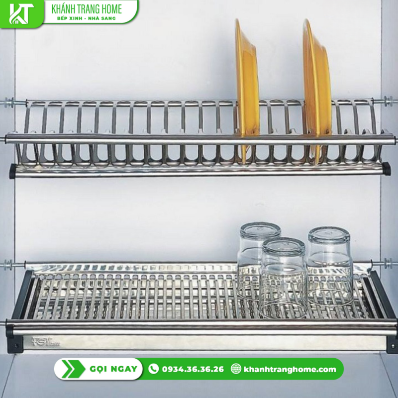 Gía chén đĩa cố định chữ V Eurogold inox201 EU01070