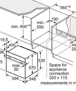 LÒ NƯỚNG BOSCH HBG5585S6B SERIE 6 71L ÂM TỦ AUTOPILOT 30 - 17