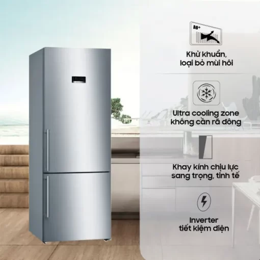 Tủ Lạnh 2 Cánh Ngăn Đá Dưới BOSCH HMH KGN56XI40J Series 4 - 5