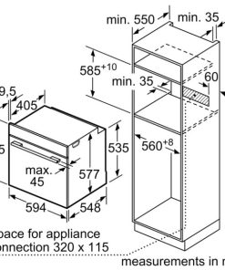 LÒ NƯỚNG BOSCH HMH HBG6764S6B ÂM TỦ| SERIE 8 - 26 LÒ NƯỚNG BOSCH HMH HBG6764S6B ÂM TỦ| SERIE 8 - 25