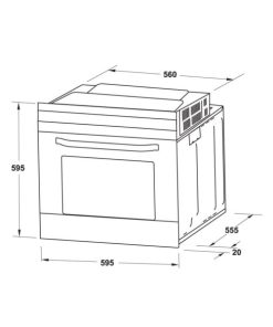 Lò nướng âm tủ 70 lít Hafele HO-4K70A 538.61.451 - 9