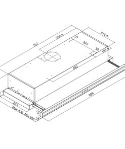 MÁY HÚT MÙI BẾP ÂM TỦ FAGOR 3AF3-941B - 6 FAGOR 3AF3-941B