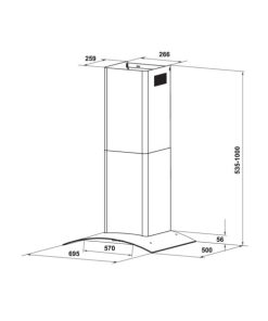 Máy hút mùi áp tường Hafele HH-WT70A 533.86.807 - 25 Máy hút mùi áp tường Hafele HH-WT70A 533.86.807 - 24