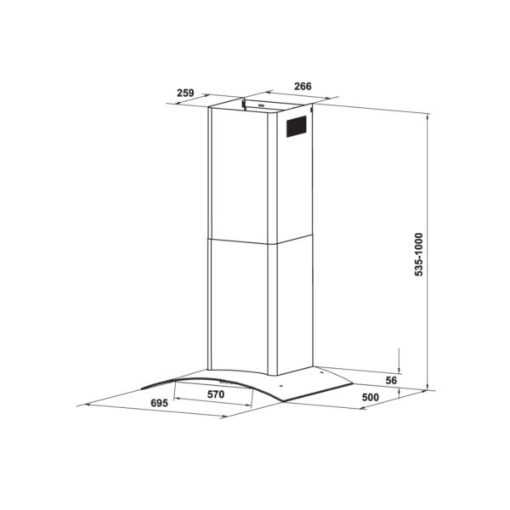 Máy hút mùi áp tường Hafele HH-WT70A 533.86.807 - 4