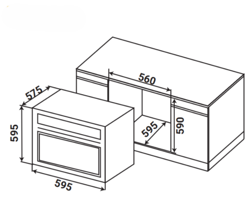 LÒ NƯỚNG ÂM TỦ KAFF KF-BI75SLIM - 3