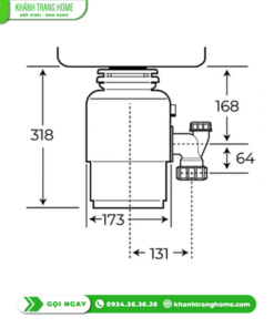 MÁY HỦY RÁC TEKA TR 550 NHẬP KHẨU CHÂU ÂU 115890013