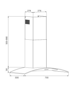 Máy hút mùi áp tường Malloca MC 750E - 13 Máy hút mùi áp tường Malloca MC 750E