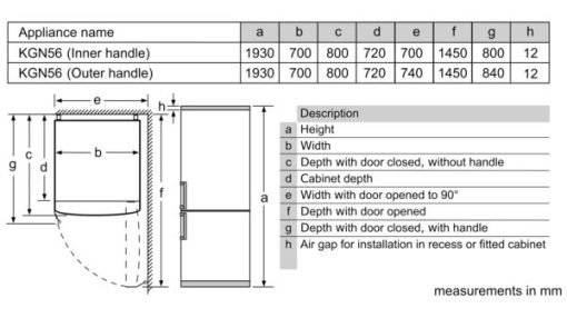 Tủ Lạnh 2 Cánh Ngăn Đá Dưới BOSCH HMH KGN56XI40J Series 4 - 3