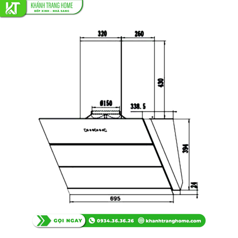 Máy Hút Mùi Canzy CZ 70LCD - 24 Máy Hút Mùi Canzy CZ 70LCD